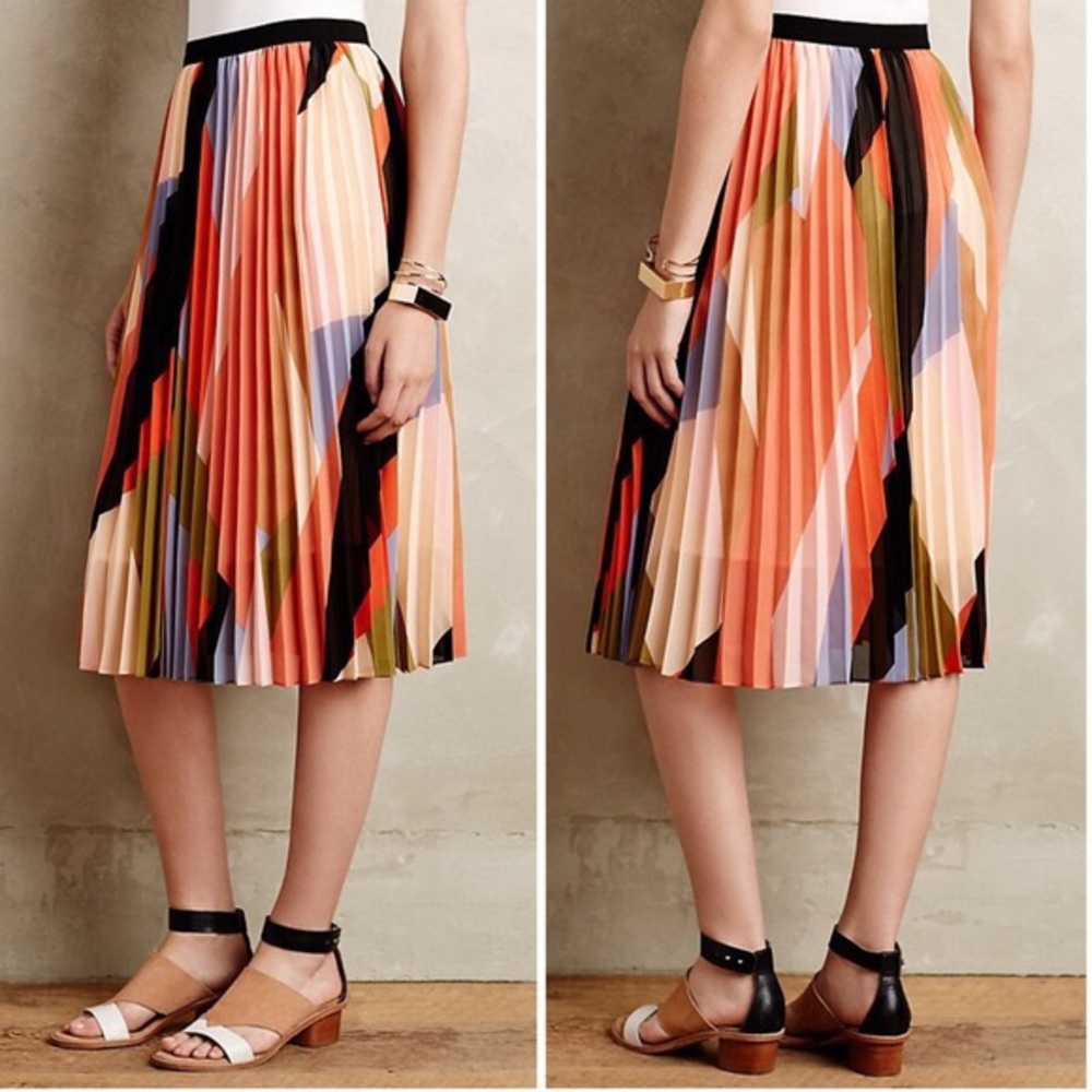 Anthro HD in Paris Colorblock Skirt